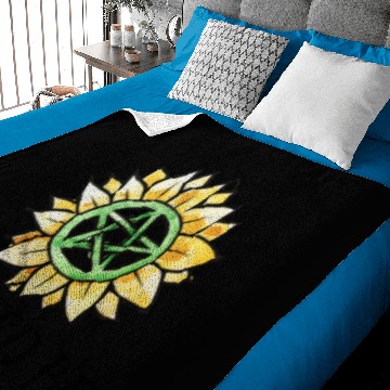 Discover Blessed be Pagan Pentagram Baby Blankets