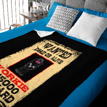 Discover Wanted Dead or Alive Yorkie Baby Blankets