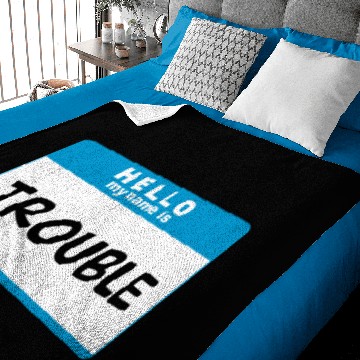 Discover Hello My Name Is Trouble 2 Baby Blankets