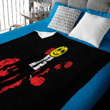 Discover Smiley Hitman (Distressed) Baby Blankets