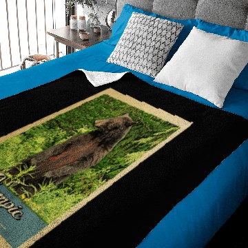 Discover Olympic National Park Vintage Bear Baby Blankets