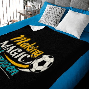 Discover Soccer Making Magic Happen Sleeveless Baby Blankets