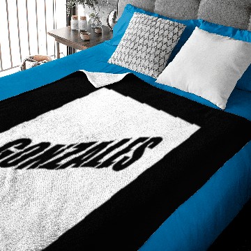 Discover Gonzales Family Reunion Last Name Team Funny Custo Baby Blankets