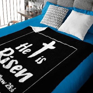 Discover He Is Risen Easter Religious Baby Blankets