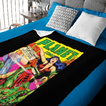 Discover 1940's SCI FI PLANET COMICS Baby Blankets