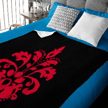 Discover Red elegance victorian damask Baby Blankets