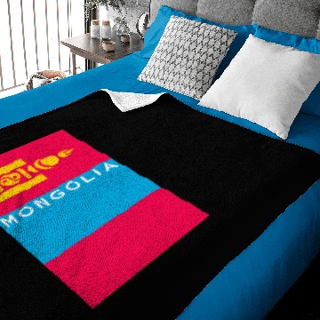 Discover mongolia country flag symbol name text Baby Blankets