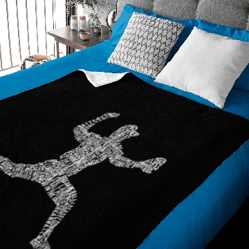 Discover Baseball Pitcher Word Art Baby Blankets
