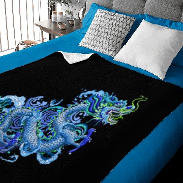 Discover Large Blue Dragon Baby Blankets