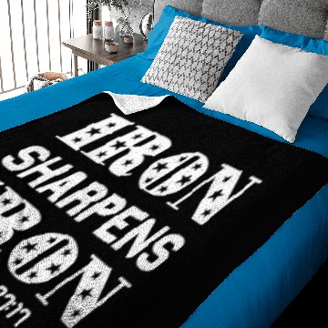 Discover Iron Sharpens Iron Proverbs 27:11 Scripture Baby Blankets