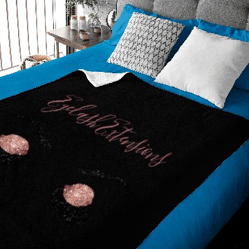 Discover Rose Gold Glitter Eyelash Extensions Lashes Baby Blankets