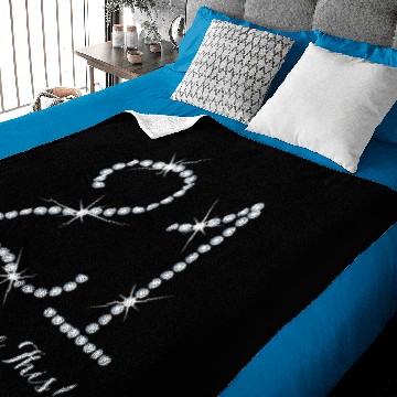 Discover Faux Rhinestone 21st Birthday Baby Blankets