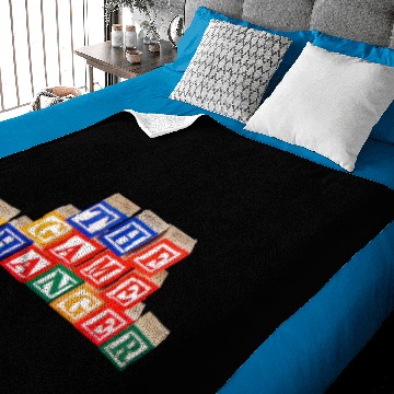 Discover Game Changer Building Block Letters Baby Blankets