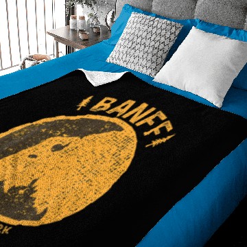Discover Banff National Park Canada Bison Baby Blankets
