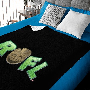 Discover ROFL Groot Emoji Baby Blankets