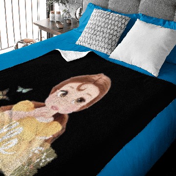 Discover Princess Belle Portrait Baseball Jackets Baby Blankets