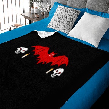 Discover Registered nurse Scary Skull Bat red candle Baby Blankets