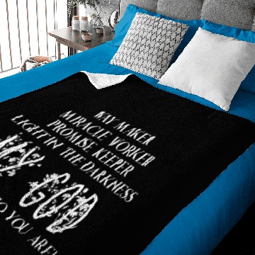Discover Way Maker Miracle Worker Christian Baby Blankets