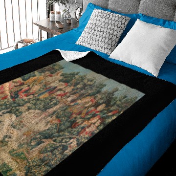 Discover The Unicorn Hunt Tapestry Baby Blankets