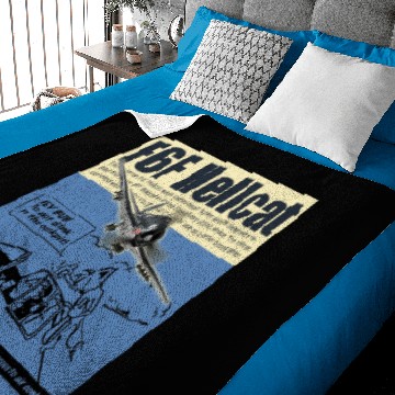 Discover Aviation Art  “F6F Hellcat" Baby Blankets