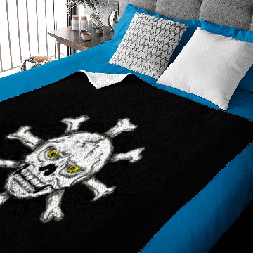 Discover Angry Skull With Many Crossbones Baby Blankets