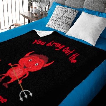 Discover Cute Red Devil fun Baby Blankets