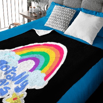 Discover Totally 80s rainbow Baby Blankets