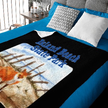 Discover Island Beach State Park, New Jersey Baby Blankets