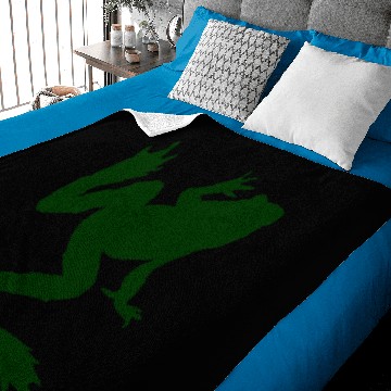 Discover Dark Green Froggy Baby Blankets