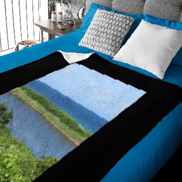 Discover Block Island Pond 1 Baby Blankets