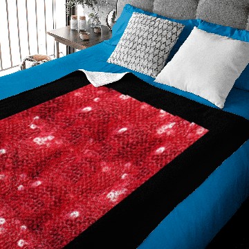 Discover Faux Red Sequin Image  Background Baby Blankets
