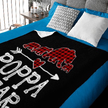 Discover Poppa Bear Three Cubs Red Plaid Mama Christmas Paj Baby Blankets