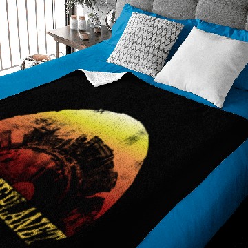 Discover skyline planet Baby Blankets