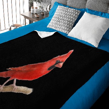 Discover Northern Cardinal Red Bird Baby Blankets