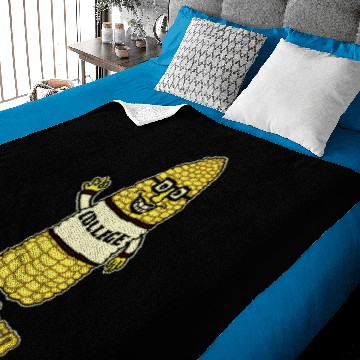 Discover Funny Unicorn Corn University Pun Baby Blankets