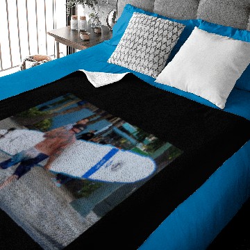 Discover Waikiki Surfer Baby Blankets