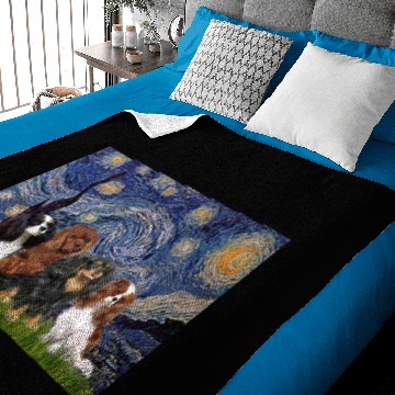 Discover Cavaliers (four) - Starry Night Baby Blankets