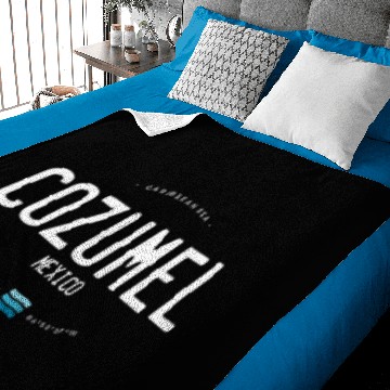 Discover Cozumel Mexico Beach Waves Baby Blankets