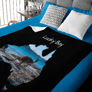 Discover Blue Lucky Bay Beach Kangaroo Australia Baby Blankets