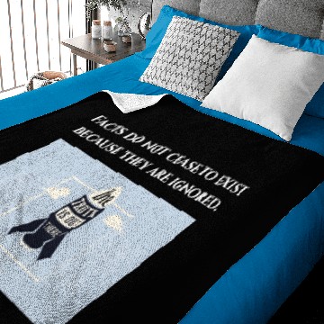 Discover Facts do not cease to exist, dark gray, Baby Blankets