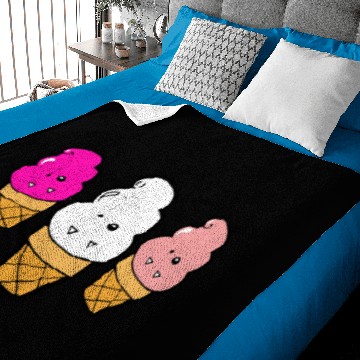 Discover Frankencream Monster Ice Cream Cones Baby Blankets