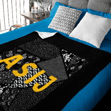 Discover ASIJ Black Patterned Baby Blankets