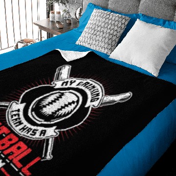 Discover Vintage My Drinking Team Has A Softball Problem So Baby Blankets
