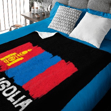 Discover Cool Mongolia Flag Baby Blankets