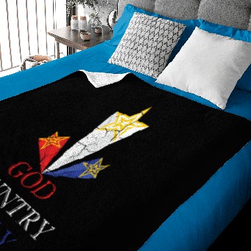 Discover God Country Family Baby Blankets
