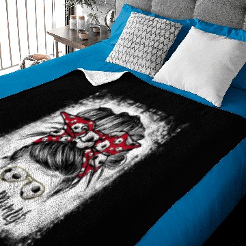 Discover Bleached Bonus Mom Life Soccer Mothers Day Messy B Baby Blankets