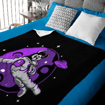 Discover Astronaut Dog, Astro Dog In Space Baby Blankets