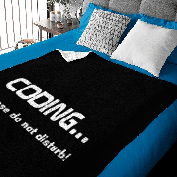 Discover Coding.. Do not disturb, black Baby Blankets