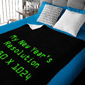 Discover My New Year's Resolution -  1280 X 1024 Baby Blankets