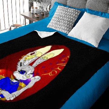 Discover Happy Easter White Hase Ladies langarm Baby Blankets